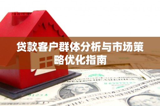 都昌贷款客户群体分析与市场策略优化指南