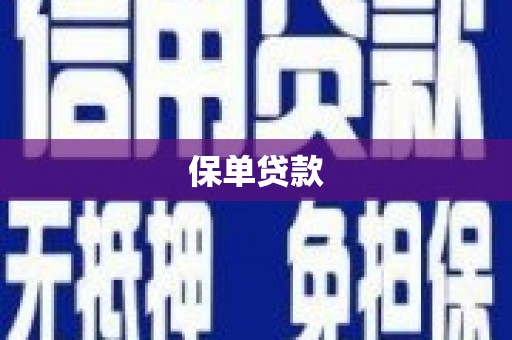 都昌保单贷款