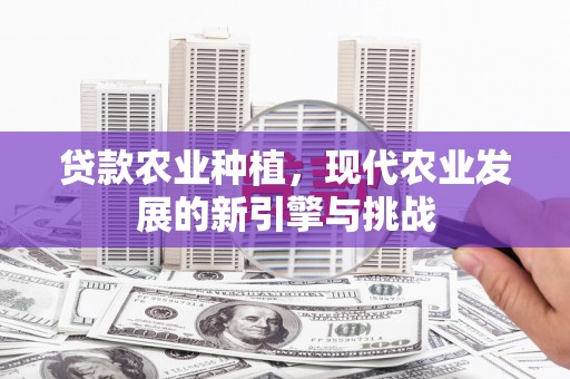 都昌贷款农业种植，现代农业发展的新引擎与挑战