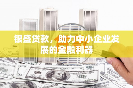 都昌银盛贷款，助力中小企业发展的金融利器