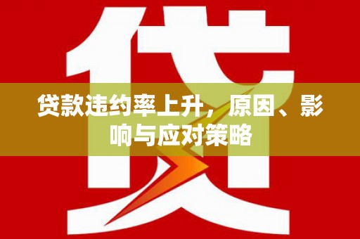都昌贷款违约率上升，原因、影响与应对策略