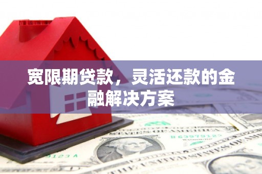都昌宽限期贷款，灵活还款的金融解决方案