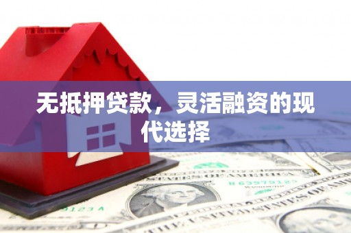 都昌无抵押贷款，灵活融资的现代选择