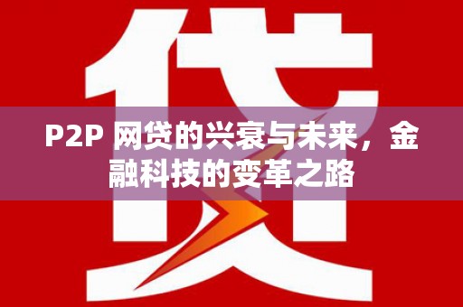 都昌P2P 网贷的兴衰与未来，金融科技的变革之路