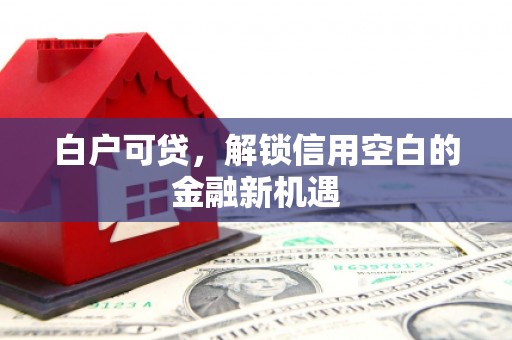 都昌白户可贷，解锁信用空白的金融新机遇