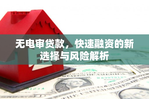都昌无电审贷款，快速融资的新选择与风险解析