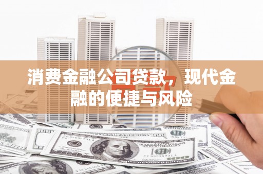 都昌消费金融公司贷款，现代金融的便捷与风险