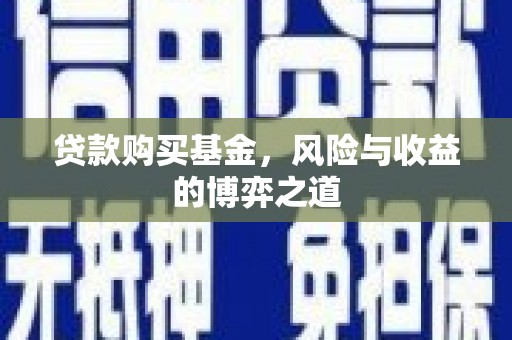 都昌贷款购买基金，风险与收益的博弈之道