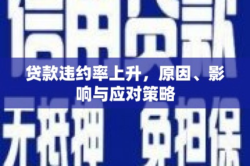 都昌贷款违约率上升，原因、影响与应对策略