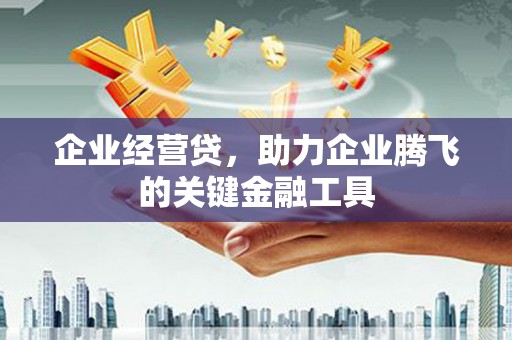 都昌企业经营贷，助力企业腾飞的关键金融工具