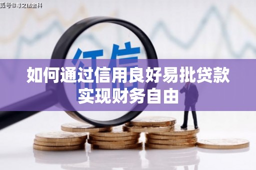 都昌如何通过信用良好易批贷款实现财务自由