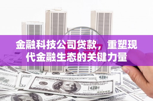 都昌金融科技公司贷款，重塑现代金融生态的关键力量