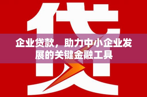 都昌企业贷款，助力中小企业发展的关键金融工具