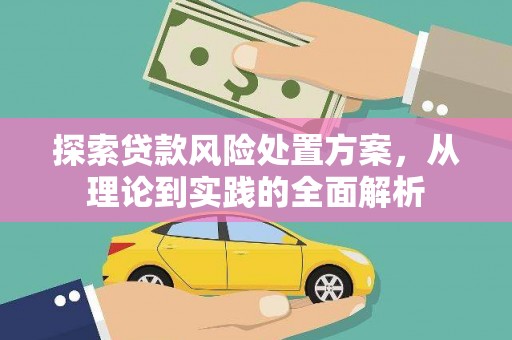 都昌探索贷款风险处置方案，从理论到实践的全面解析