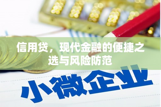 都昌信用贷，现代金融的便捷之选与风险防范