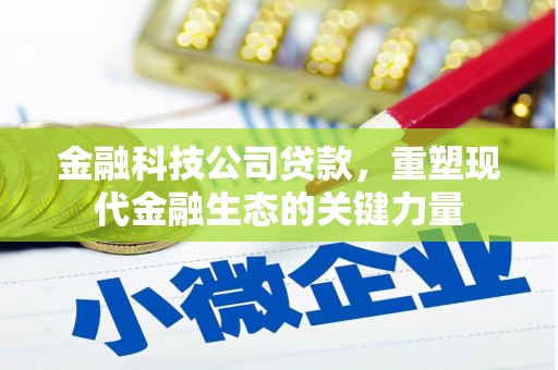 都昌金融科技公司贷款，重塑现代金融生态的关键力量